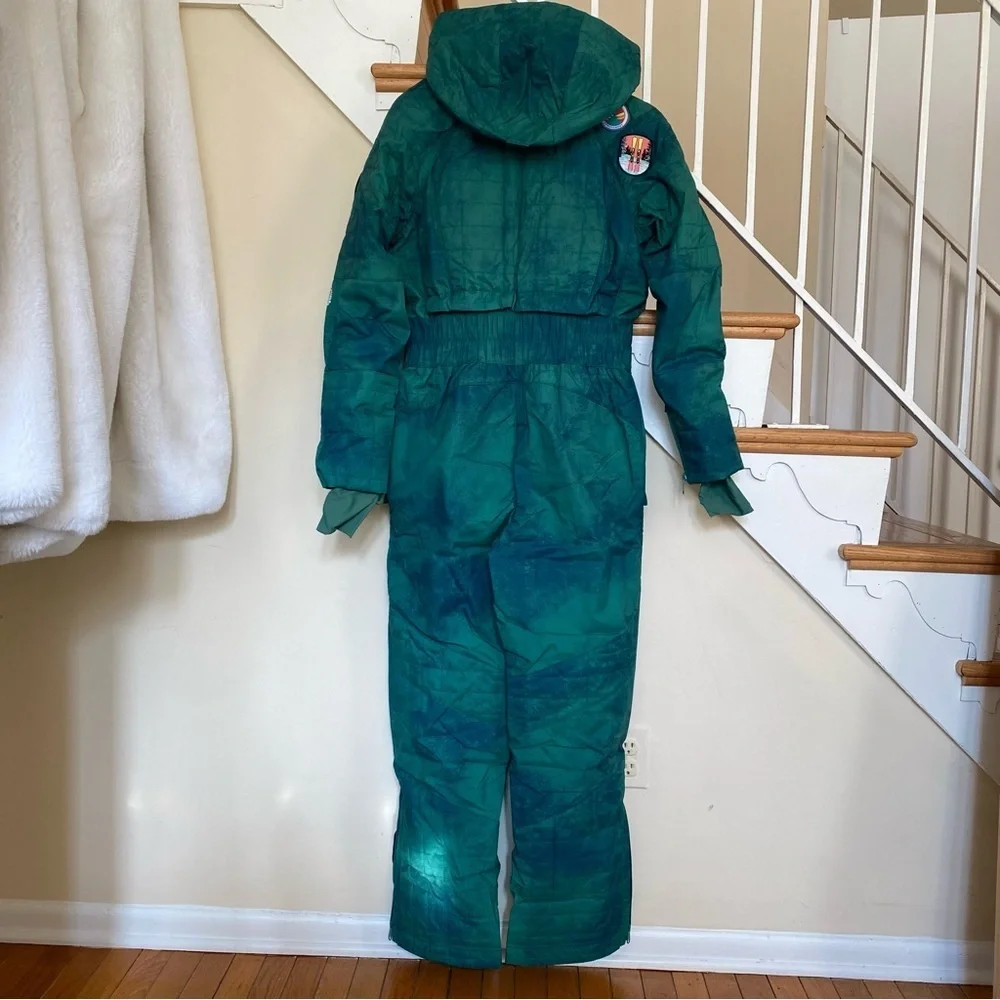 NWT Free People Movement All Prepped Patch Ski Suit Green Medium